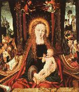 MASTER of the Aix-en-Chapel Altarpiece Madonna and Child sg Sweden oil painting artist